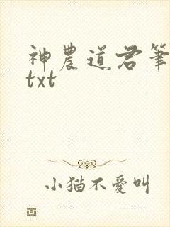 神农道君笔趣阁txt