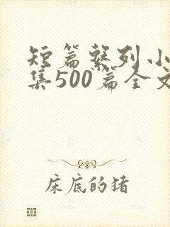 短篇系列小说合集500篇全文阅读