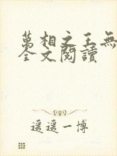 万相之王无弹窗全文阅读封面
