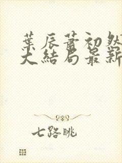 叶辰萧初然小说大结局最新