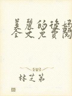 美丽的后妈小说全文免费阅读