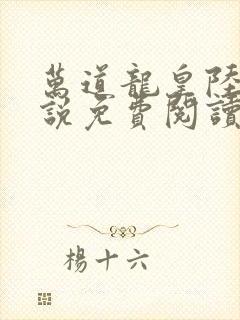 万道龙皇陆鸣小说免费阅读笔趣阁封面