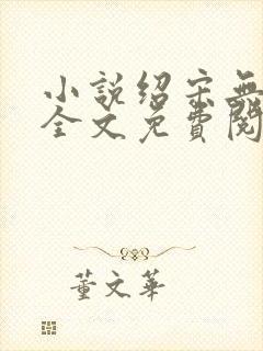 小说绍宋无弹窗全文免费阅读