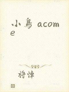 小鸟 acome