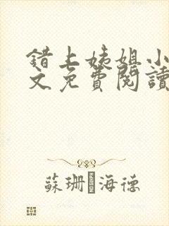 错上姨姐小说全文免费阅读