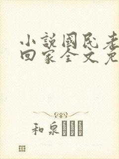 小说国民老公带回家全文免费阅读