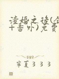 渣婚之后(全文+番外)免费阅读
