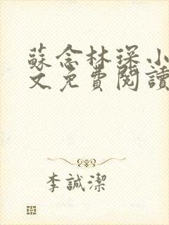 苏念林琛小说全文免费阅读最新章节无弹窗