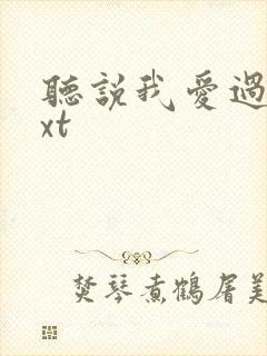 听说我爱过你txt