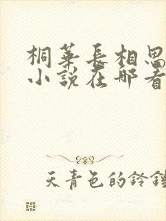 桐华长相思原著小说在哪看