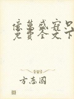 亿万盛宠只为你免费全文下载