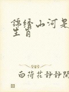 锦绣山河是什么生肖
