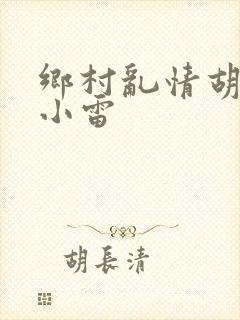 乡村乱情胡秀英小雷封面