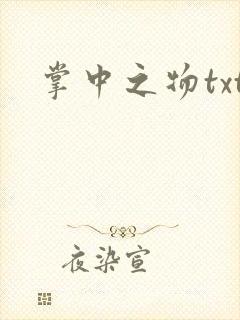 掌中之物txt