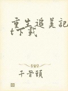 重生追美记txt下载