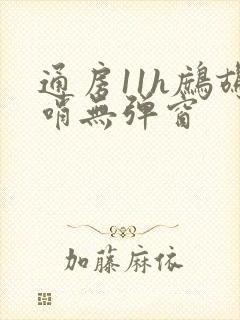 通房11h鹧鸪哨无弹窗封面