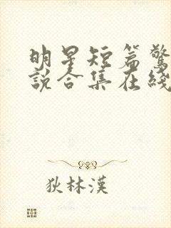 明星短篇惊艳小说合集在线阅读封面