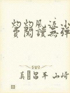 灼灼风流小说免费阅读无弹窗全文