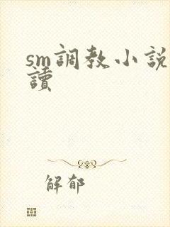 sm调教小说阅读