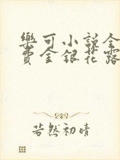 乐可小说全文免费金银花露封面