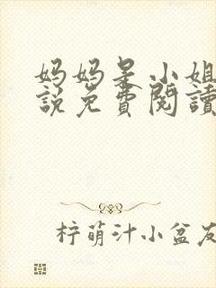妈妈是小姐 小说免费阅读