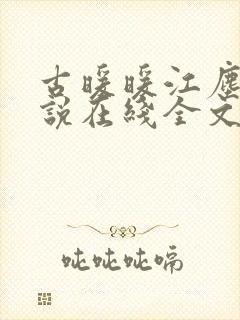 古暖暖江尘御小说在线全文免费阅读
