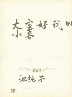 大家好 我叫林小喜