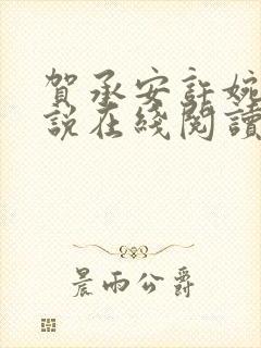 贺承安许婉淑小说在线阅读封面