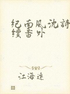 纪南风沈诗澜后续番外