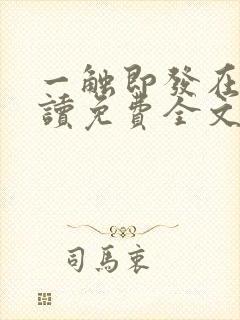 一触即发在线阅读免费全文