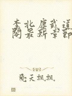 李北尘武道笔趣阁最新章节更新