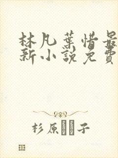 林凡叶惜最新更新小说免费阅读