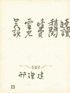 吴雪晴赵晓东小说免费阅读