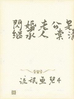 闪婚老公是豪门继承人 棠清苘