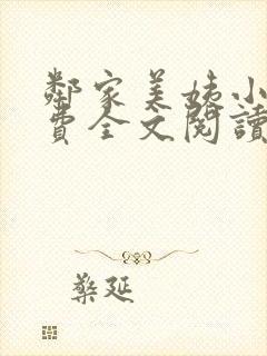邻家美姨小说免费全文阅读封面