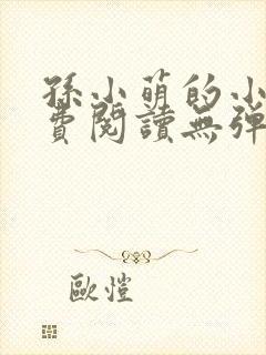 孙小萌的小说免费阅读无弹窗