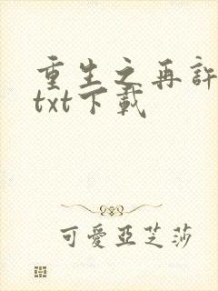重生之再许芳华txt下载封面