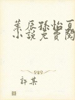 叶辰孙怡夏若雪小说免费阅读