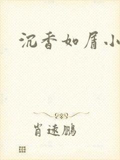 沉香如屑小说