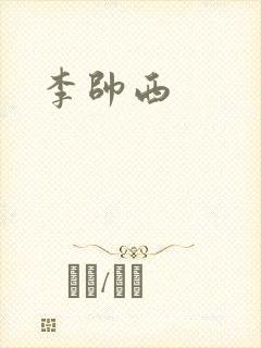李帅西封面