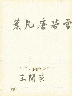 叶凡唐若雪王婿