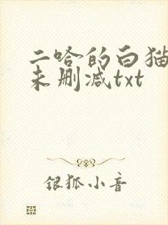 二哈的白猫师尊未删减txt封面