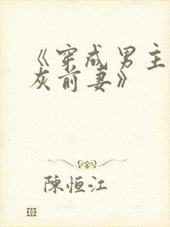 《穿成男主的炮灰前妻》封面