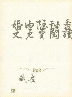 婚内隐秘番外全文免费阅读