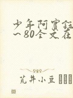 少年阿宾钰慧1～80全文在线阅读