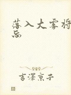 落入大雾将你遗忘封面