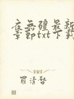 夜无疆最新更新章节txt下载