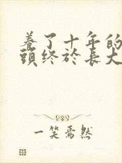 养了十年的小丫头终于长大了