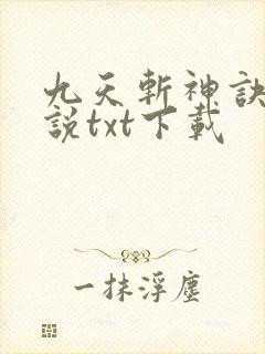 九天斩神诀 小说txt下载