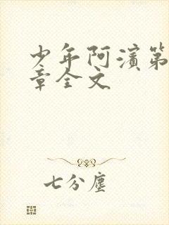 少年阿滨第13章全文